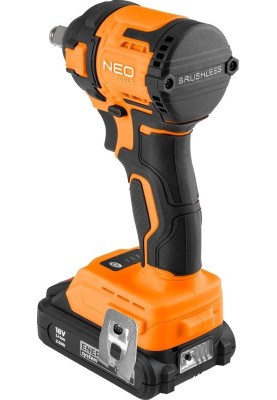 Neo Tools Гайковерт ударний Energy+ 18В безщітковий 2500об·хв 350Нм 1/2" 3 швидкості 1.1кг без АКБ та ЗП