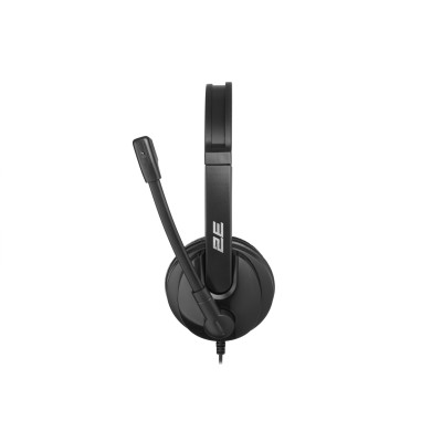 2E Гарнітура ПК стерео On-ear CH12 USB, omni-mic, 2м, чорний 2E Гарнітура ПК стерео On-ear CH12 USB, omni-mic, 2м, чорний