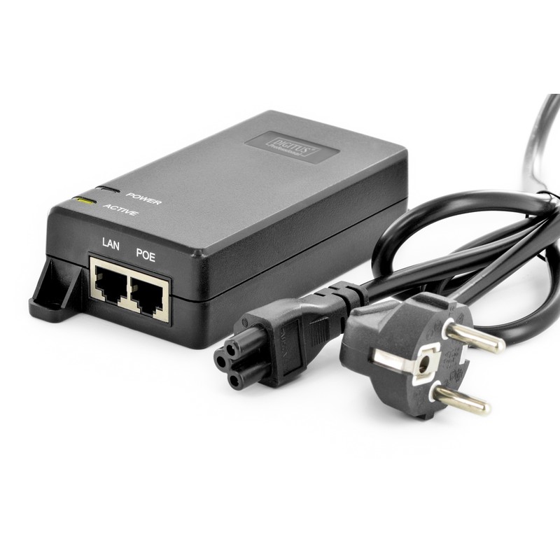 Digitus PoE+ 802.3at, 10/100/1000 Mbps, Output max. 48V, 30W