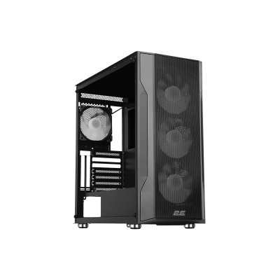 2E Gaming Корпус Splendor G4301 без БЖ 2xUSB3.0, 1xUSBType-C, 4x120мм ARGB, VGA 415мм, LCS ready, контролер з пультом, TG Side Panel, EATX, чорний