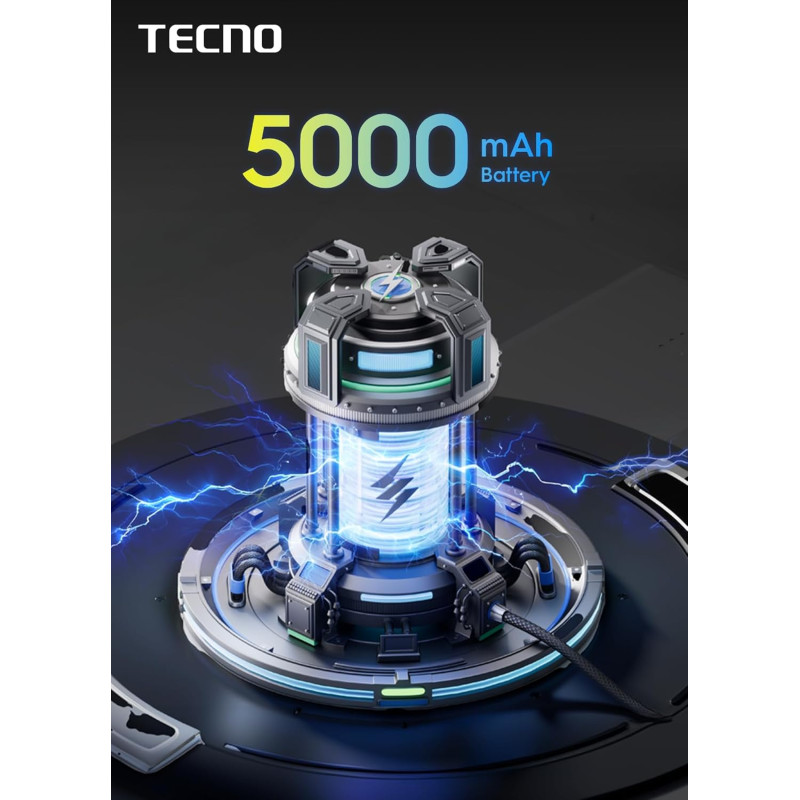 TECNO Смартфон Spark Go 1 (KL4) 6.67" 3/128ГБ, 2SIM, 5000мА•год, Glittery White