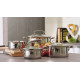 Tefal Кастрюля DUETTO+, 2л, з кришкою, нержавіюча сталь, скло