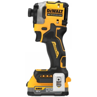 DeWALT Шурупокрут ударний аккумуляторний XR Li-Ion 18В безщітковий PowerStack 1х1.7А·рік 206 Нм 3250об·хв 3800уд/хв кейс і ЗП 0.95кг DeWALT Шурупокрут ударний аккумуляторний XR Li-Ion 18В безщітковий PowerStack 1х1.7А·рік 206 Нм 3250об·хв 3800уд/хв кейс і ЗП 0.95кг