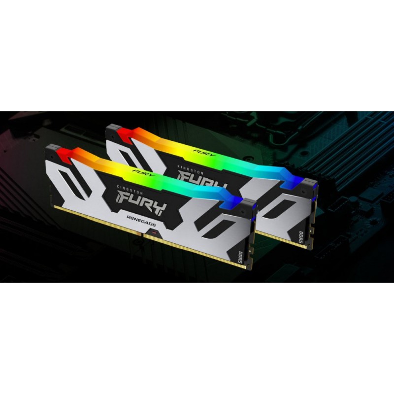 Kingston Пам'ять ПК DDR5 32GB KIT Renegade RGB KF564C32RSAK2-32