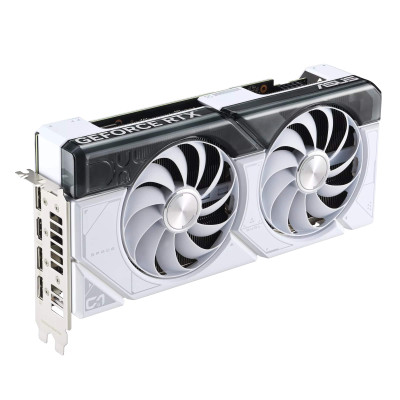 ASUS Відеокарта GeForce RTX 4070 12GB GDDR6X DUAL-RTX4070-O12G-WHITE білий