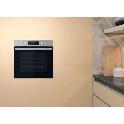 Whirlpool Духовий шафа електричний, 71л, A+, дисплей, конвекція, телескопічні напрямні, нерж.