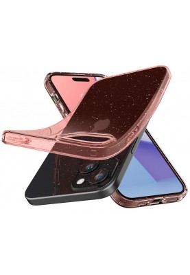 Spigen Чохол для Apple iPhone 15 Plus Liquid Crystal Glitter, Rose Quartz