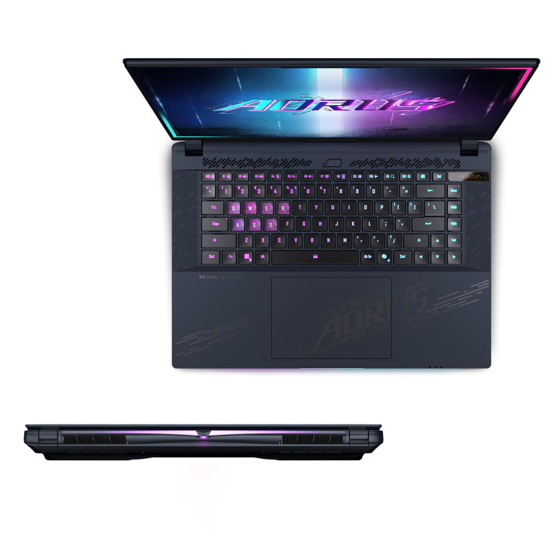 Gigabyte Ноутбук AORUS MASTER 16X 16.0 QHD OLED 240Hz, INTEL ARL HX Ultra9, 32GB, F2TB, NVD5080-16, W11, чорний