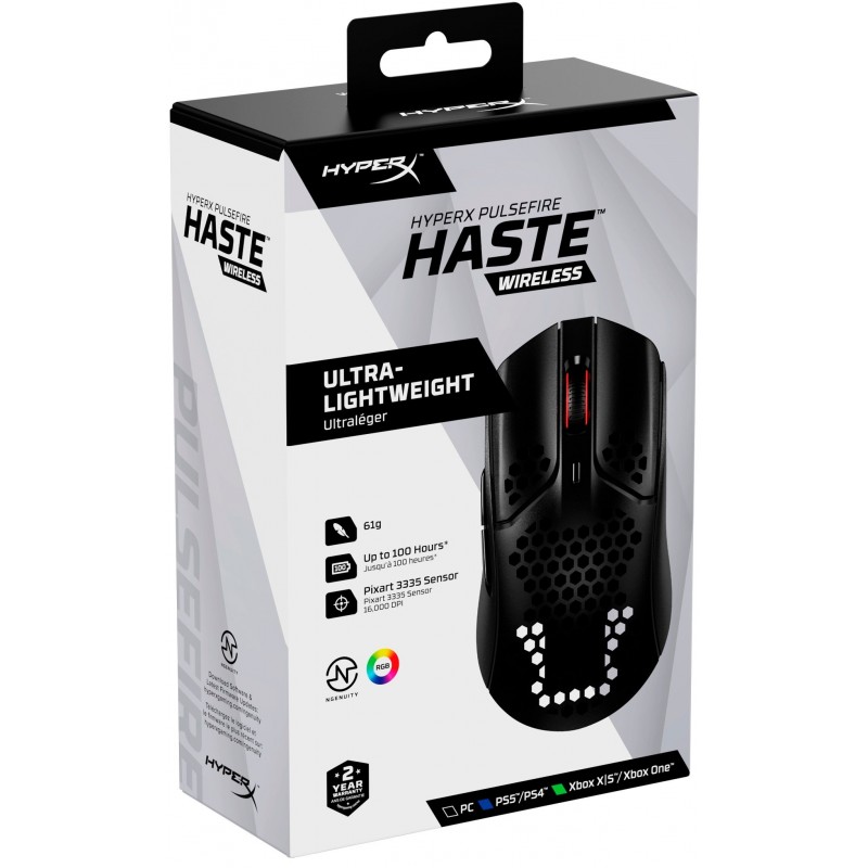 HyperX Миша Pulsefire Haste WL, Black