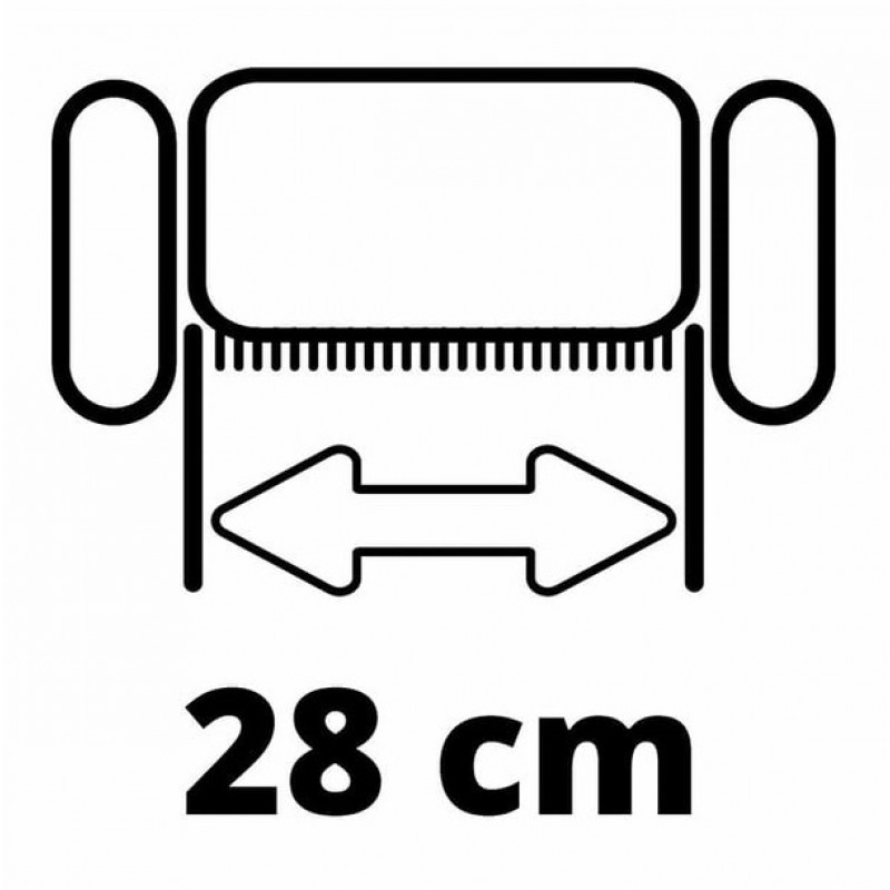 Einhell Аератор-скарифікатор акумуляторний GC-SC 18/28 Li-Solo 18В 28см ножи 12шт 6.65кг (без АКБ та ЗП)