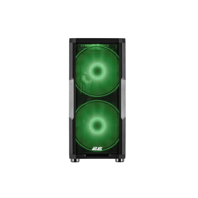 2E Gaming Корпус Contego Neo GW05 без БЖ 2xUSB3.0, 1xUSBType-C, 2x200мм, ARGB, 3x120мм ARGB, VGA 380мм, LCS ready, контролер з пультом, TG Side Panel, EATX, чорний