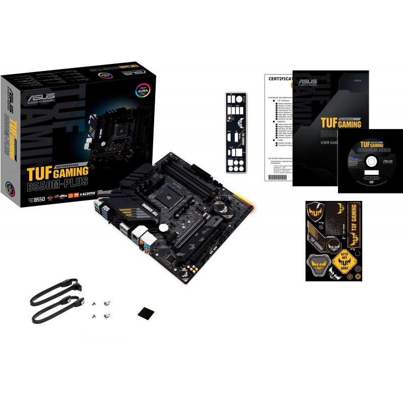 ASUS Материнcька плата TUF GAMING B550M-PLUS sAM4 B550 4xDDR4 M.2 HDMI DP mATX