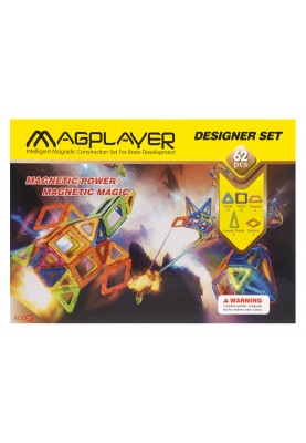 MagPlayer Конструктор магнітний 62 од. (MPB-62)