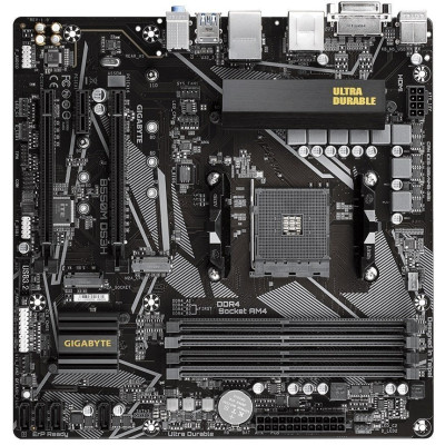 Gigabyte Материнська плата B550M DS3H sAM4 B550 4xDDR4 M.2 HDMI DVI mATX
