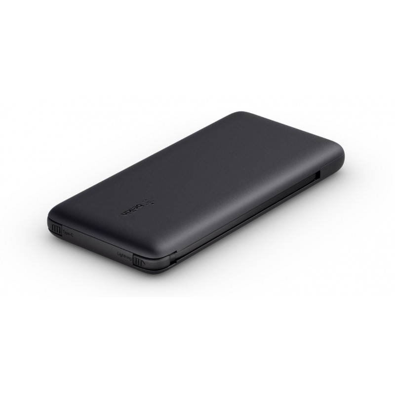 Belkin Універсальна літієва батарея Power Bank 10000mAh 23W integrated cables Black