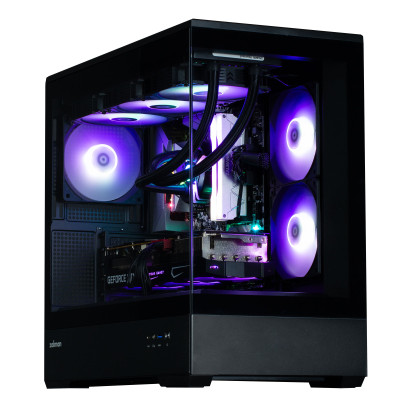 Zalman Корпус P30 black без БЖ 1xUSB3.0, 1xUSB Type-C 3x120мм ARGB VGA 420мм LCS ready TG Front/Side Panel mATX чорний