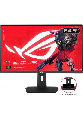 ASUS Монітор 24.5" ROG Strix XG259QNS 2xHDMI, DP, 2xUSB, Audio, IPS, 380Hz, 0.3ms, sRGB 110%, AdaptiveSync, Pivot, HDR400