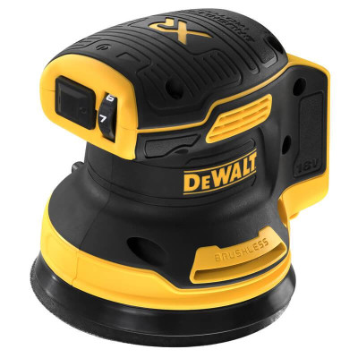 DeWALT Шліфмашина ексцентрикова DeWalt XR Li-lon 18В 8000-12000об/хв 125мм амплітуда 2.6мм 0.93кг без АКБ та ЗП