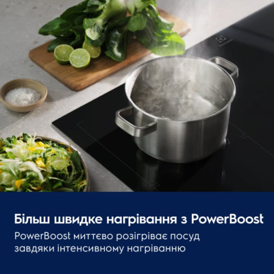 Electrolux Варильна поверхня індукційна, 80см, розширена зона, Hob2Hood, чорний матовий Electrolux Варильна поверхня індукційна, 80см, розширена зона, Hob2Hood, чорний матовий
