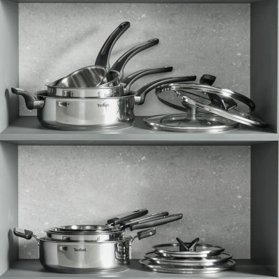Tefal Сотейник Tefal Excellence+, з кришкою, 26см, нержавіюча сталь, скло, бакеліт, чорний Tefal Сотейник Tefal Excellence+, з кришкою, 26см, нержавіюча сталь, скло, бакеліт, чорний