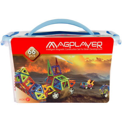 MagPlayer Конструктор магнітний 66 од. (MPT-66)