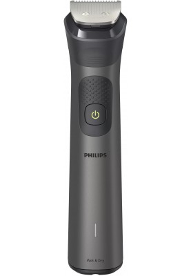 Philips Тример All-in-One Series 7000, для бороди, вусів, носа, голови та тіла, акум., насадок-12, сталь, сірий
