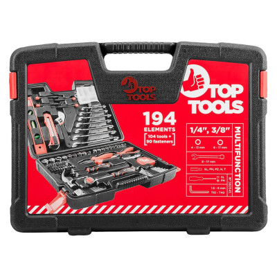 Top Tools Набір інструментів, 1/4", 3/8", 194 од.
