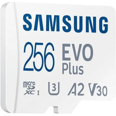 Samsung Мапа пам'яті Samsung microSD 256GB C10 UHS-I R130MB/s Evo Plus + SD