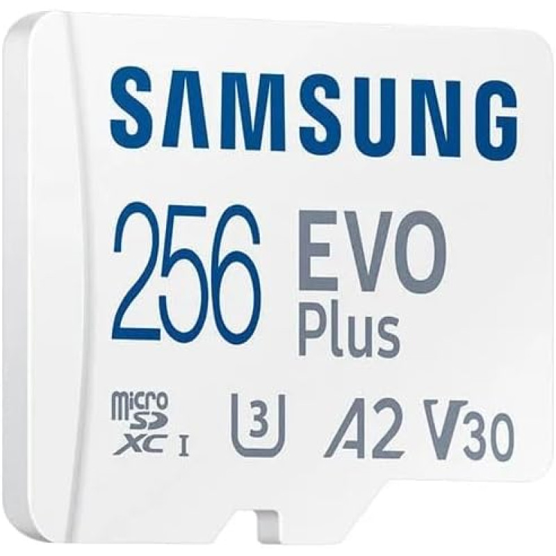 Samsung Карта пам'яті Samsung microSD 256GB C10 UHS-I R130MB/s Evo Plus + SD