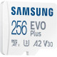 Samsung Мапа пам'яті Samsung microSD 256GB C10 UHS-I R130MB/s Evo Plus + SD