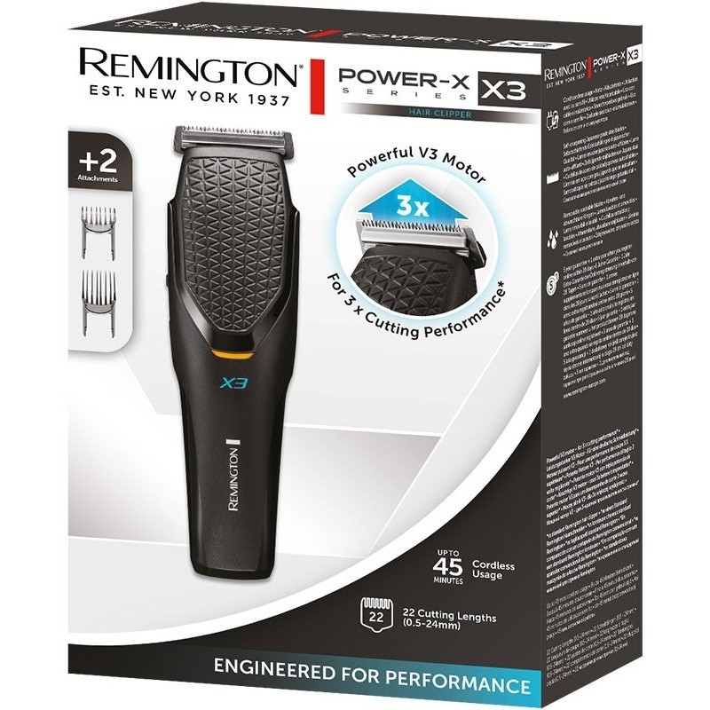 Remington Машинка для стрижки Power X3 Hair Clipper HC3000