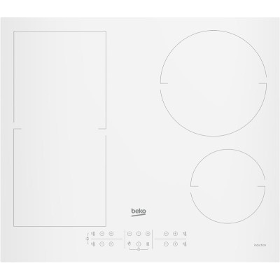 Beko Варильна поверхня індукційна, 60см, розширена зона, білий