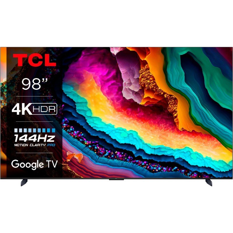 TCL Телевізор 98" LED 4K 144Hz Smart, Google TV, Black