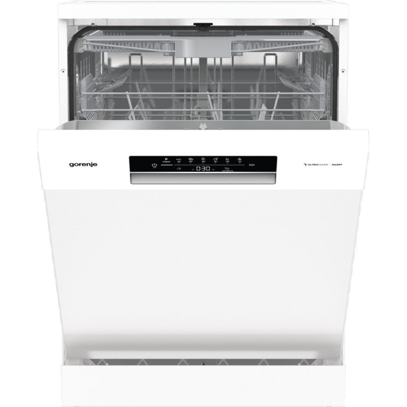 Gorenje Посудомийна машина, 16компл., A+++, 60см, дисплей, 3 кошика, AquaStop, білий