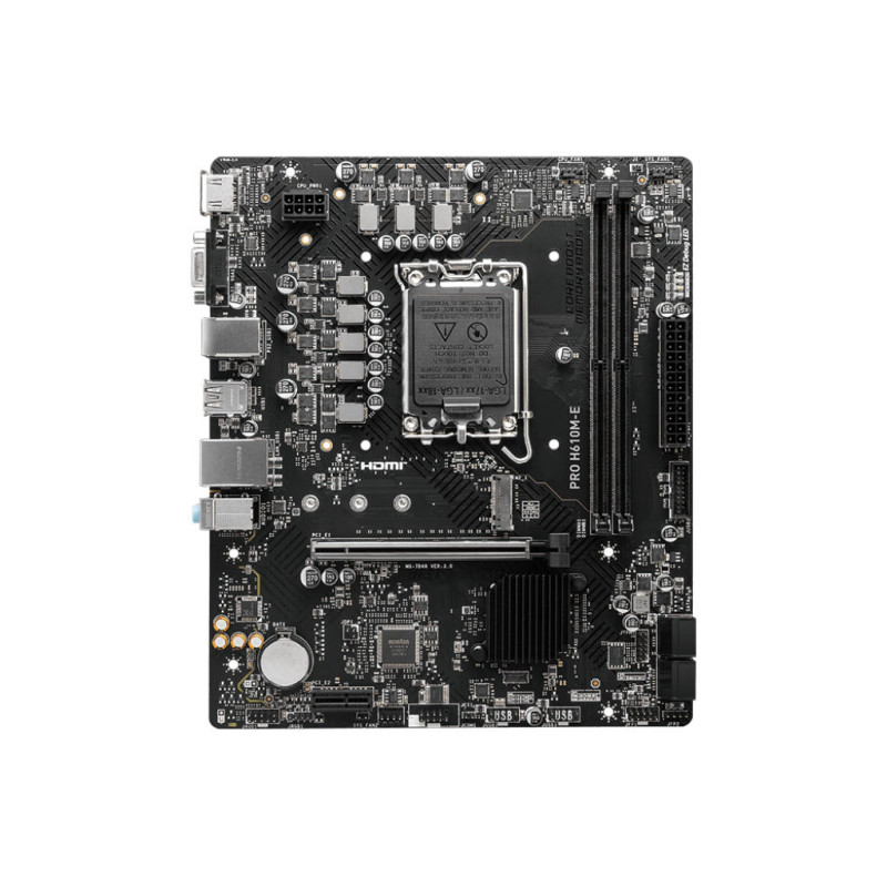 MSI Материнcька плата PRO H610M-E s1700 H610 2xDDR5 M.2 HDMI D-Sub mATX
