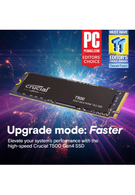 Micron Накопичувач SSD Crucial M.2 1TB PCIe 4.0 T500