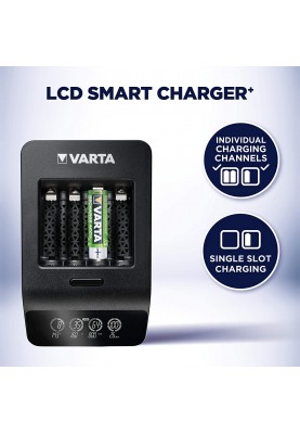 VARTA Зарядний пристрій LCD Smart Plus CHARGER+4xAA 2100 mAh