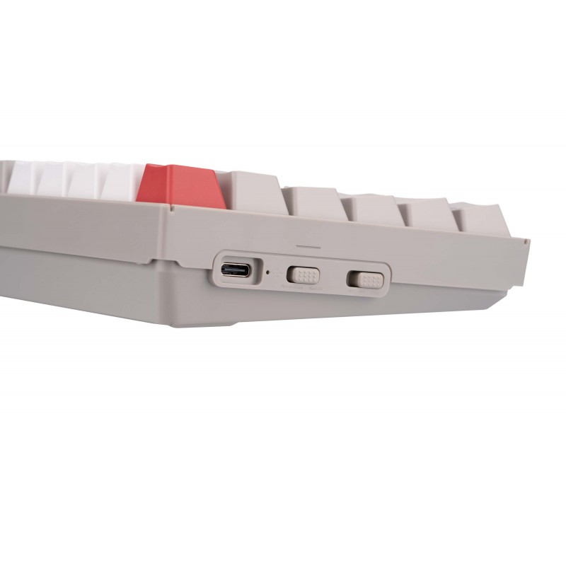 Keychron Клавіатура механічна K2 84Key, Gateron G PRO Blue, BT/USB-A, EN/UKR, No Led, Grey