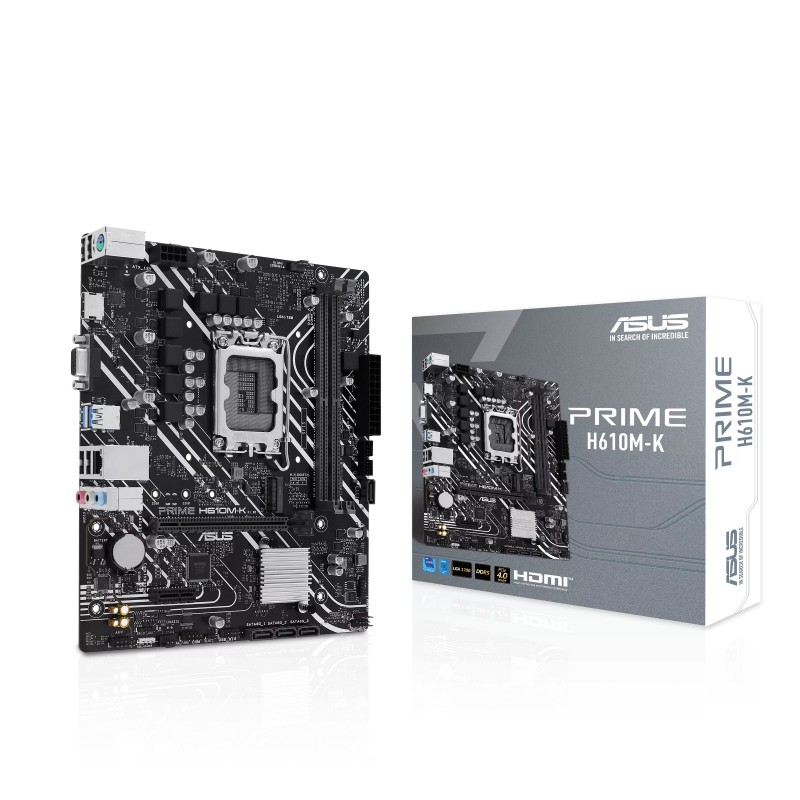 ASUS Материнcька плата PRIME H610M-K s1700 H610 2xDDR5 M.2 HDMI D-Sub mATX