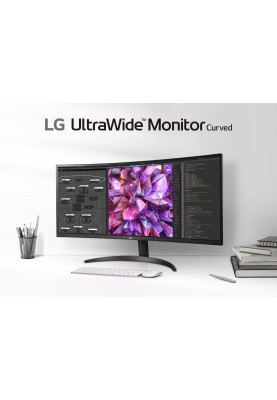 LG Монітор 34" 34WQ60C-B 2xHDMI, DP, Audio, IPS, 3440x1440, 21:9; sRGB 99%, CURVED, HDR10