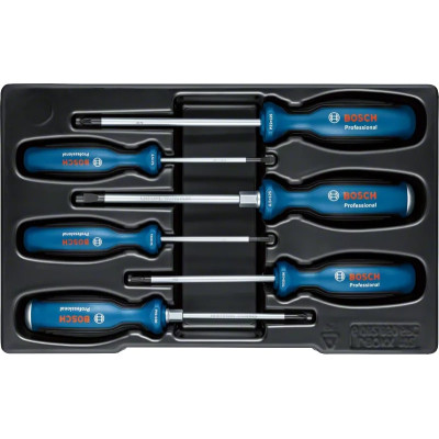 Bosch Набір викрутка 6шт, SL 3.5, 6.5 мм, Т15х75мм, Т20х100мм, PH1x100мм, PZ2x125 мм