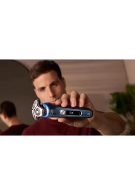 Philips Бритва електр. Series i9000 Prestige SkinIQ, бритв.головок-3, Li-Ion, сух.+волог., індикатор заряду, твердий чохол, синій