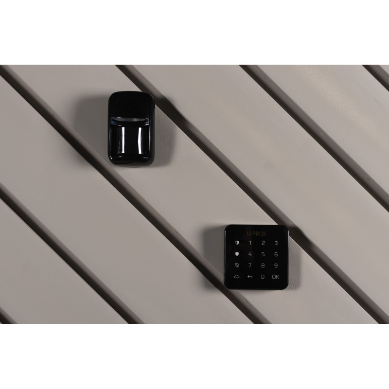 U-Prox Датчик руху та розбиття скла PIR Combi Black, бездротовий, чорний