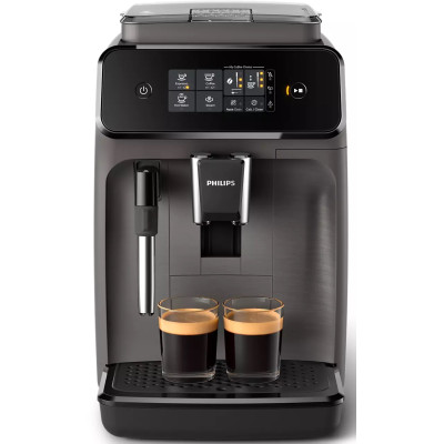 Philips Кавомашина Series 1200, 1.8л, зерно, ручний капуч, авторецептів -2, чорний