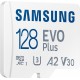 Samsung Карта пам'яті microSDHC 128GB C10 UHS-I R100MB/s Evo Plus + SD