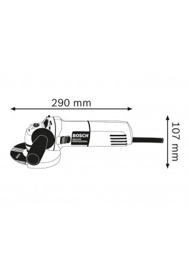 Bosch Шліфмашина кутова GWS 670, 125мм, 670Вт, 12000об•хв, 1.6кг