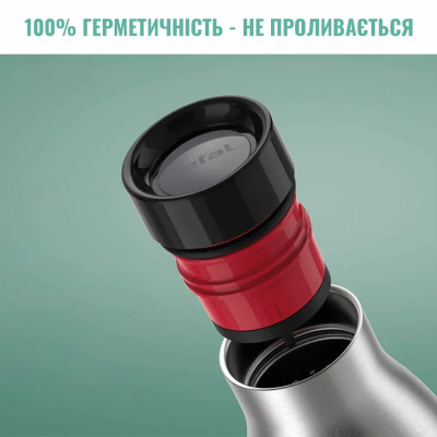 Tefal Термопляшка Tefal Bludrop soft touch, 700мл, нержавіюча сталь, зелений Tefal Термопляшка Tefal Bludrop soft touch, 700мл, нержавіюча сталь, зелений
