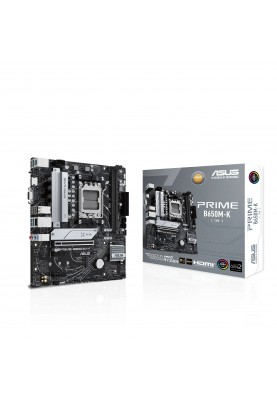 ASUS Материнcька плата PRIME B650M-K sAM5 B650 2xDDR5 M.2 HDMI D-Sub mATX