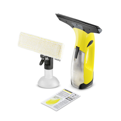 Karcher Пилосос віконний WV 2 Plus DH, вода -0.1л, автон. робота до 35хв, вага-0.6кг, жовто-чорний