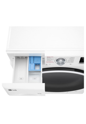 LG Прально-сушильна машина фронтальна, 9(5)кг, 1200, А, 48см, дисплей, пара, інвертор, білий